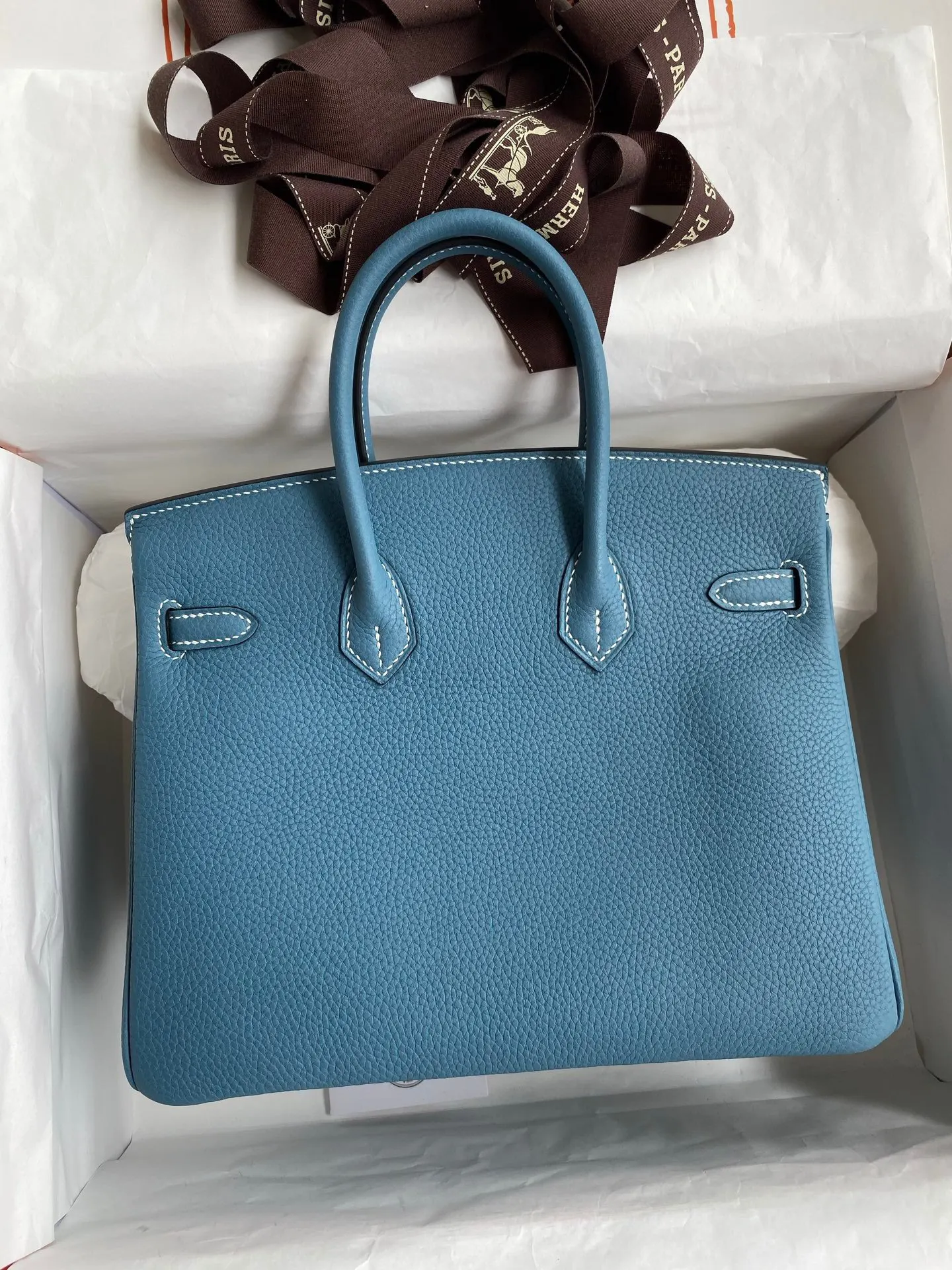 Hermès Birkin 蓝色 Togo 手提包