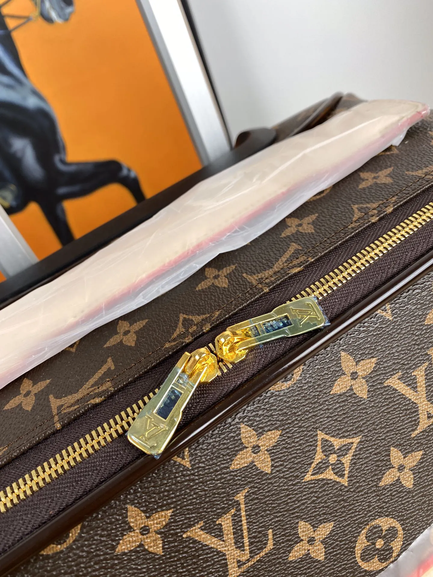 LV 老花 帆布 顏色 克格 老花 啡格 黑色花纹 行李箱 旅行拉杆款 輕便出行款