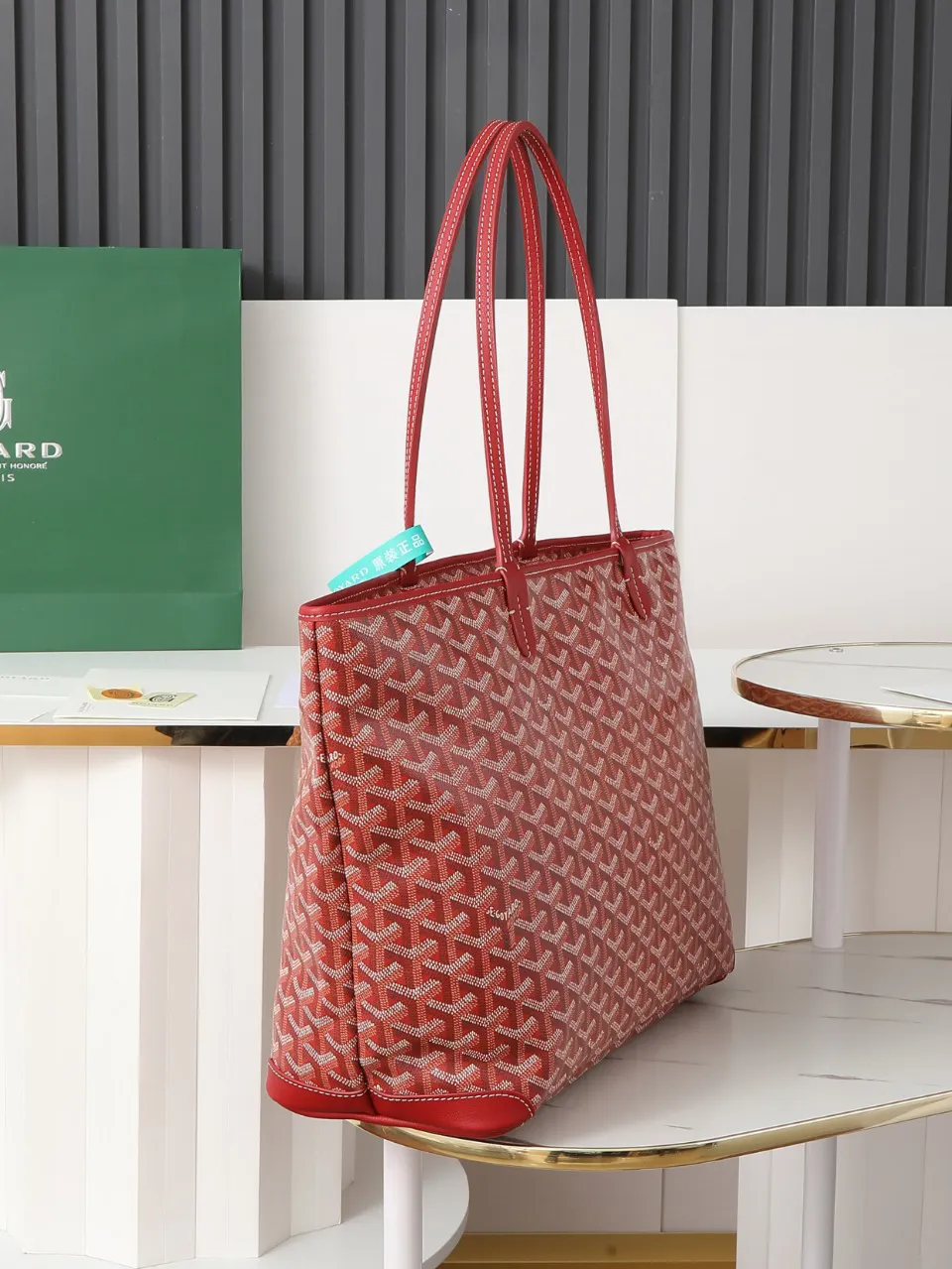 Goyard 红色 皮革 托特包 大容量托特款