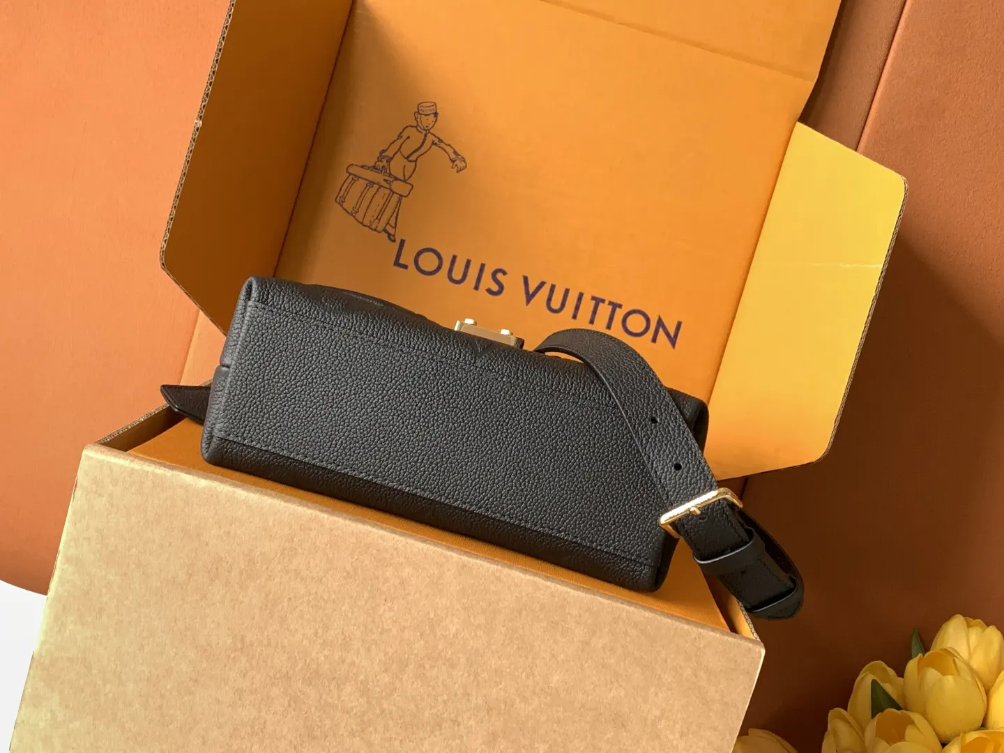 Louis Vuitton Black Top Handle Bag Commuter | ORBUYBAG