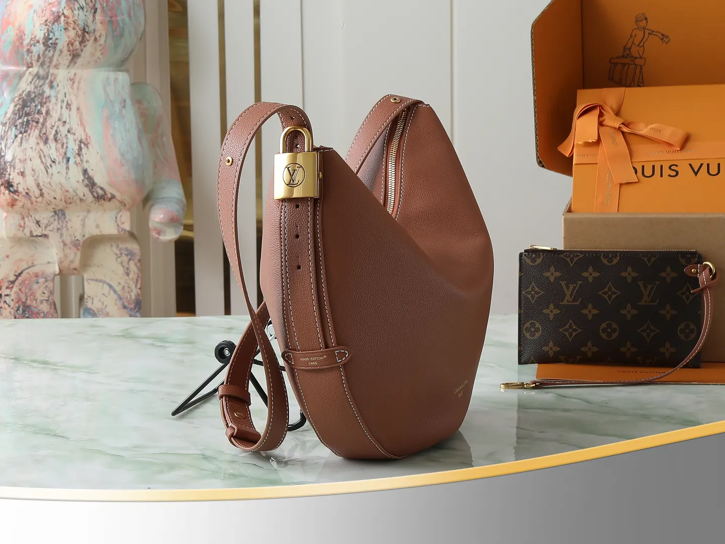 Organizer Pouch Travel Leather