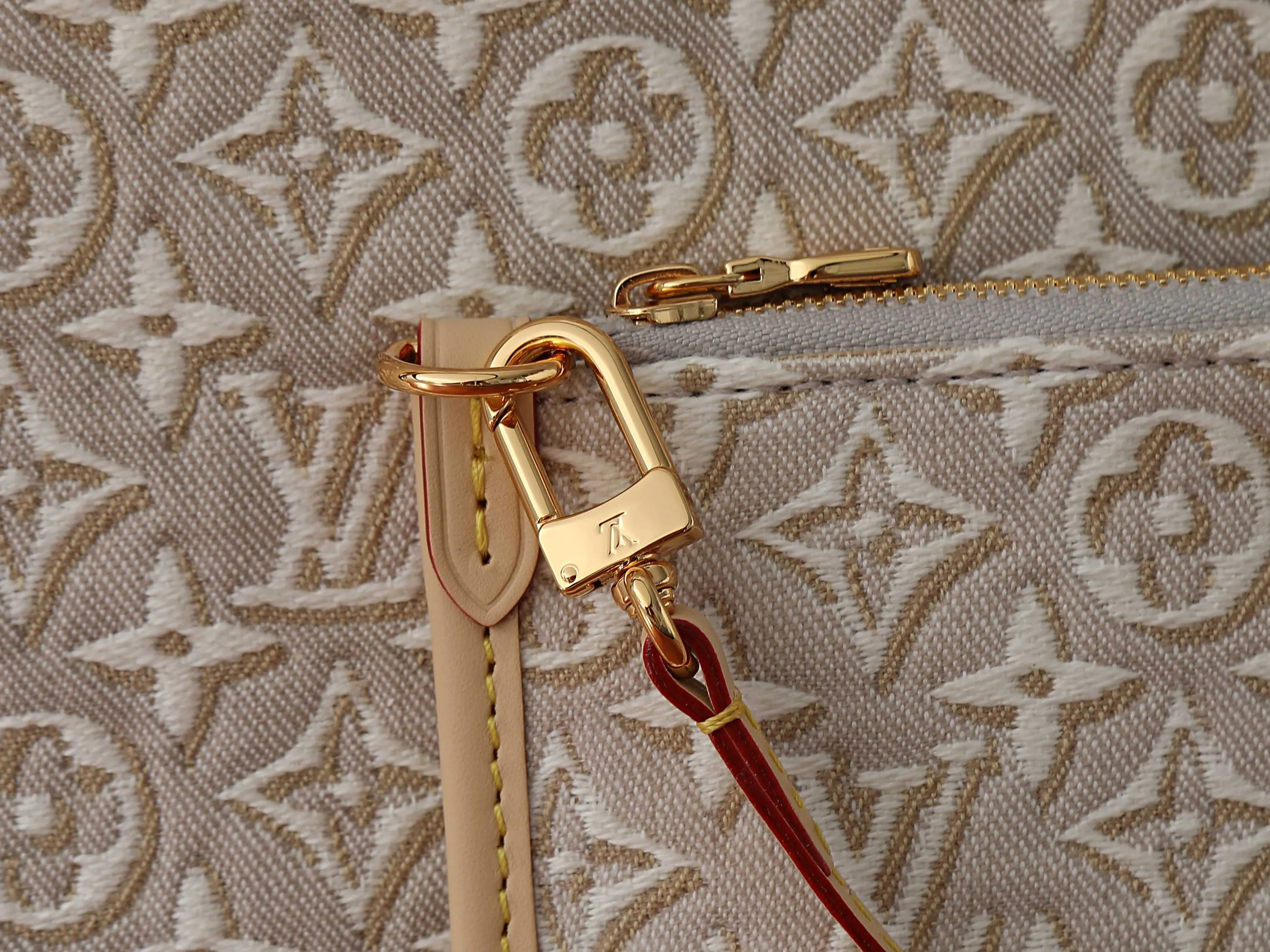 LV Neverfull 金色 牛皮 手提包 通勤手提款