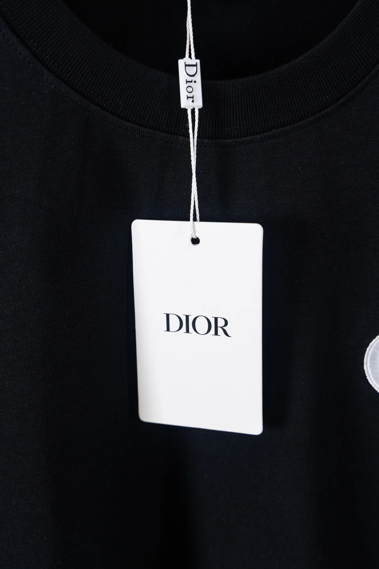 Dior 黑色小标短袖T恤 极简