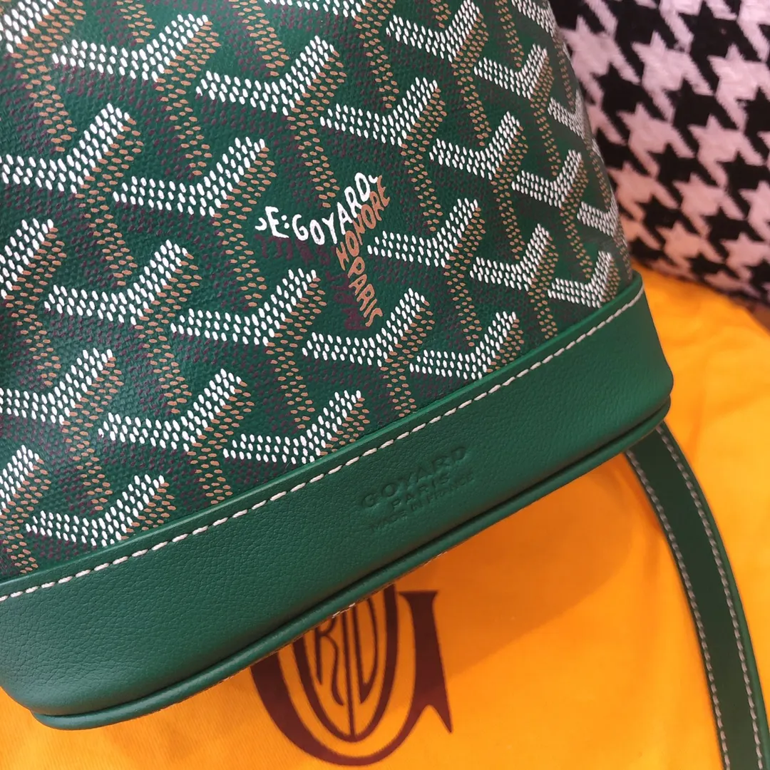 Goyard 老花 綠色 帆布 水桶包 休閒水桶款