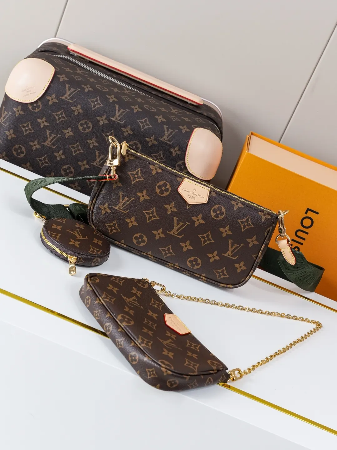 LV Pochette 老花链条小包 黑色肩带款｜ORBUYBAG 岚奢包高端时尚精品