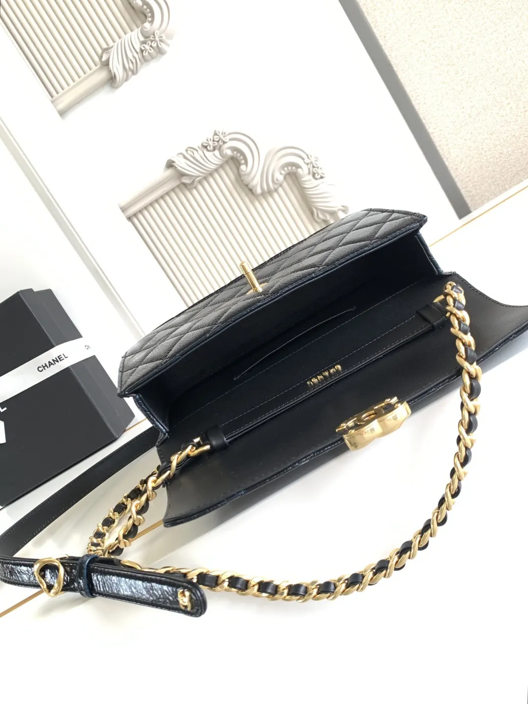CHANEL 牛皮 腋下包 復古腋下背款