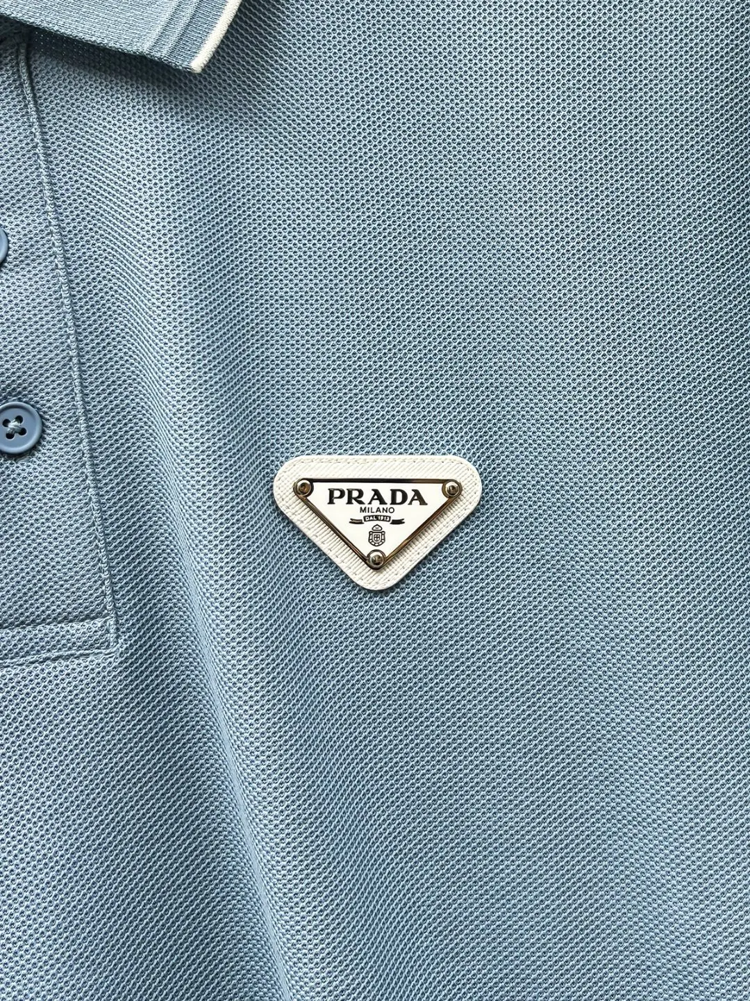 Prada Embroidered Polo Shirt