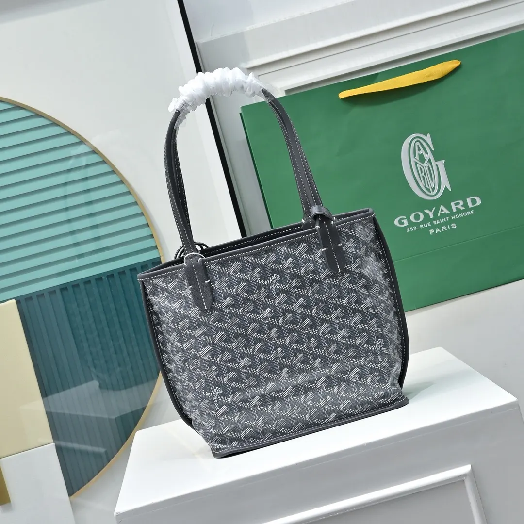 Goyard 牛皮 高 戈雅双面mini 王菲同款购物袋 头层牛皮 托特包 大容量托特款