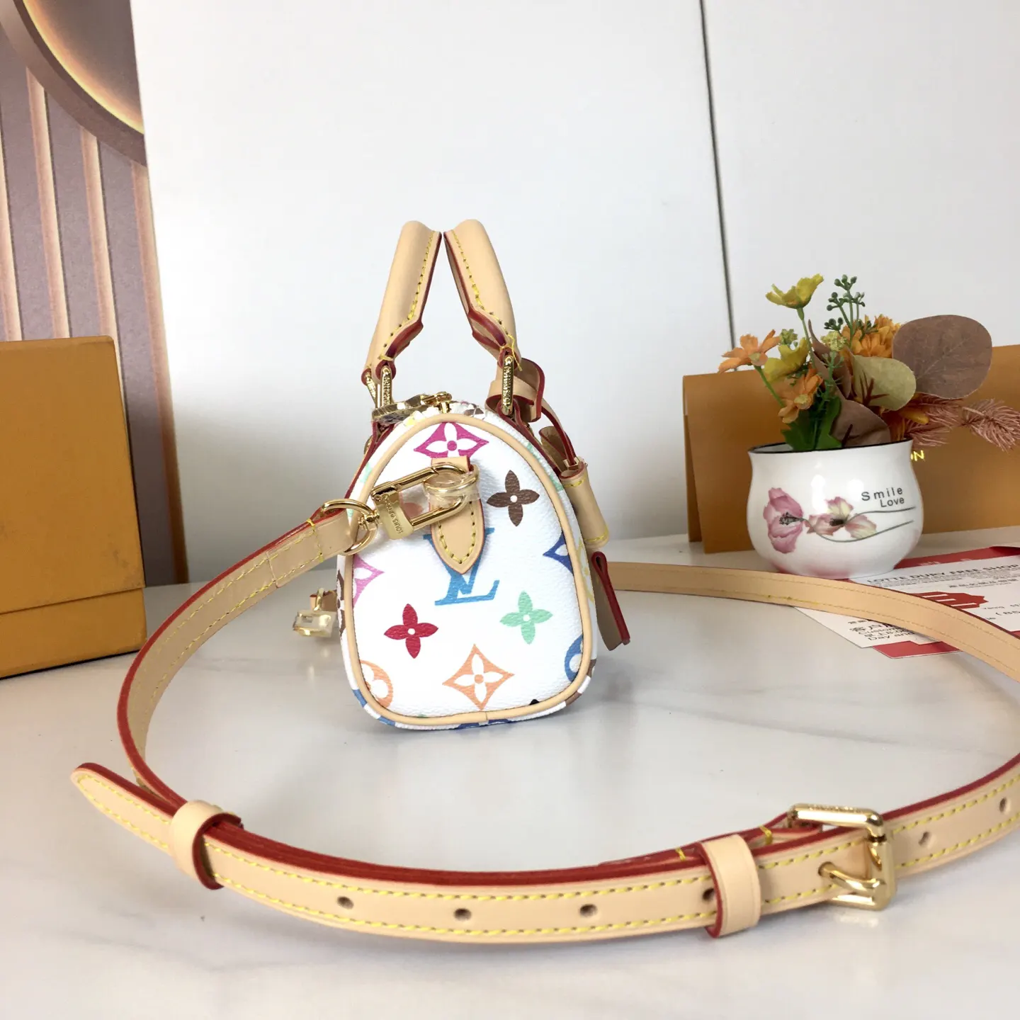 LV Speedy 牛皮 旅行包 大容量旅行款