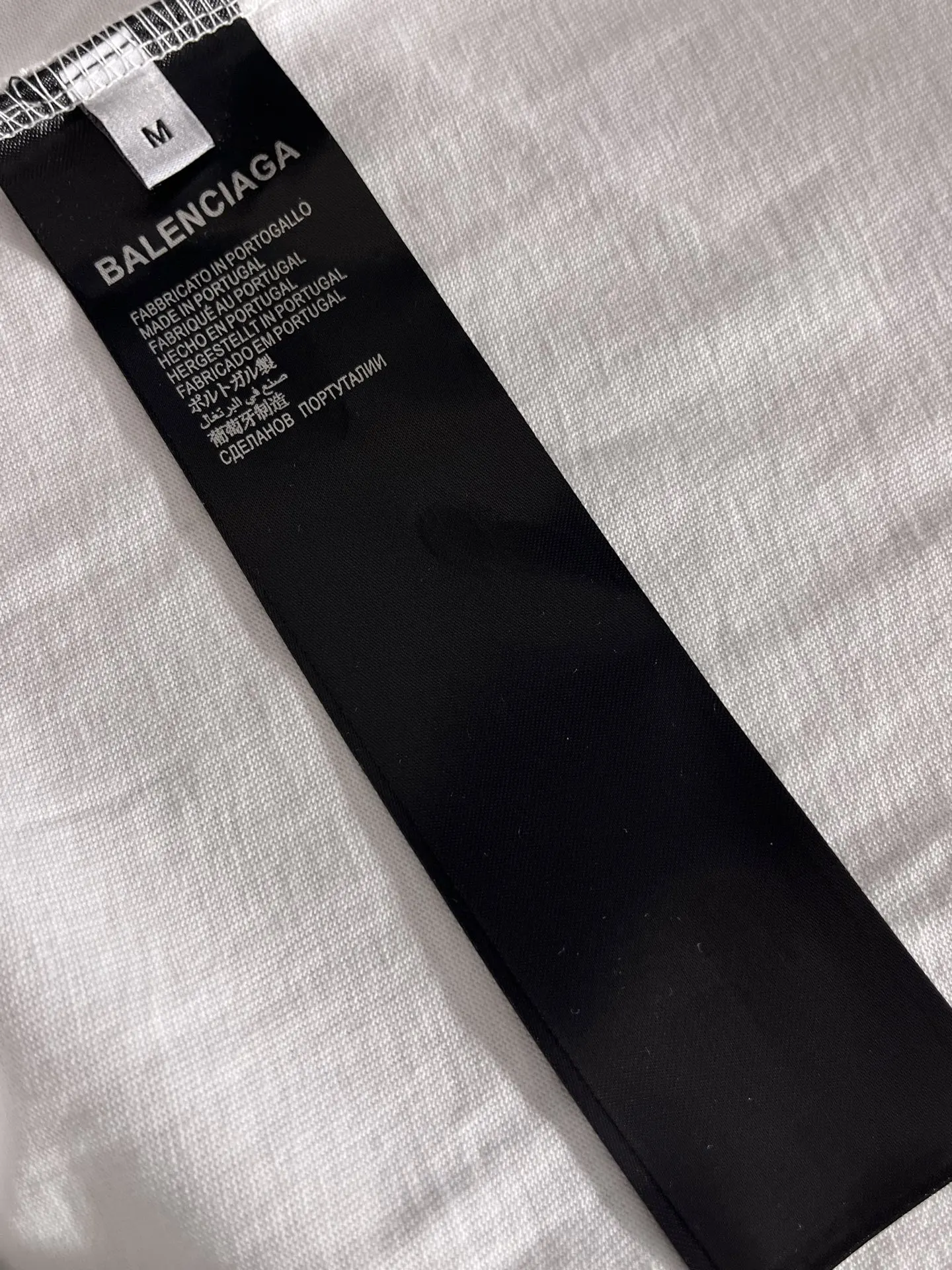 Balenciaga Gray Logo Short Sleeve T-Shirt Street Casual