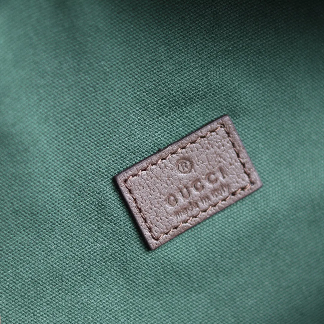 Green Brown Belt Bag Casual Canvas
