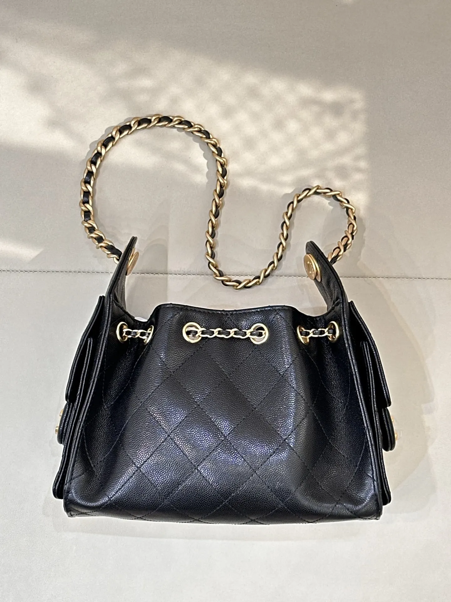 Black Hobo Shoulder Bag Vintage