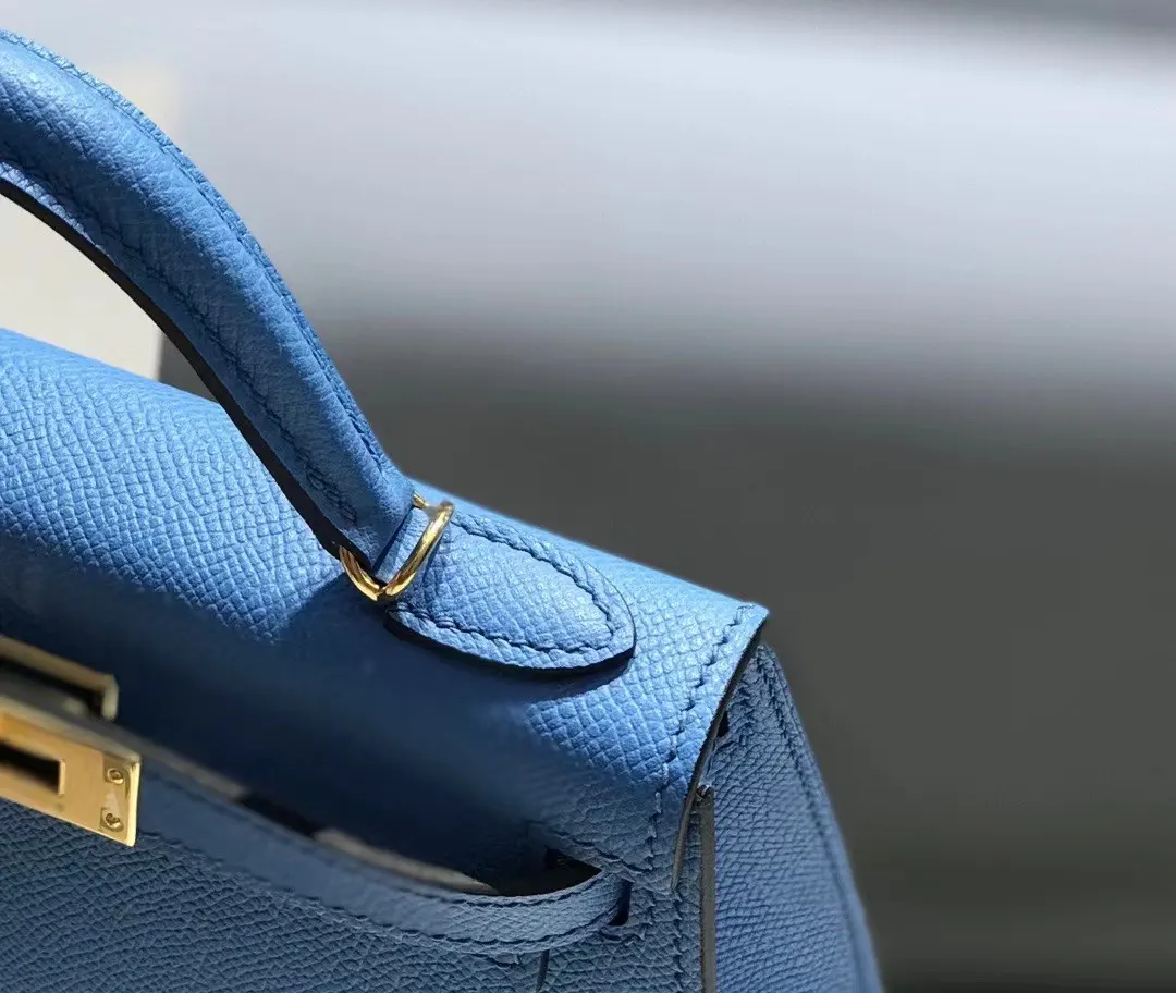 Hermès Constance 天空蓝 斜挎包 19cm