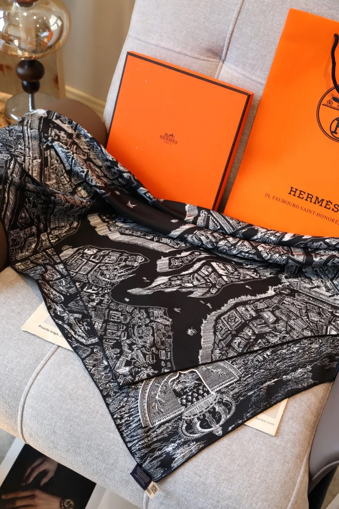 Hermès Pink Scarf