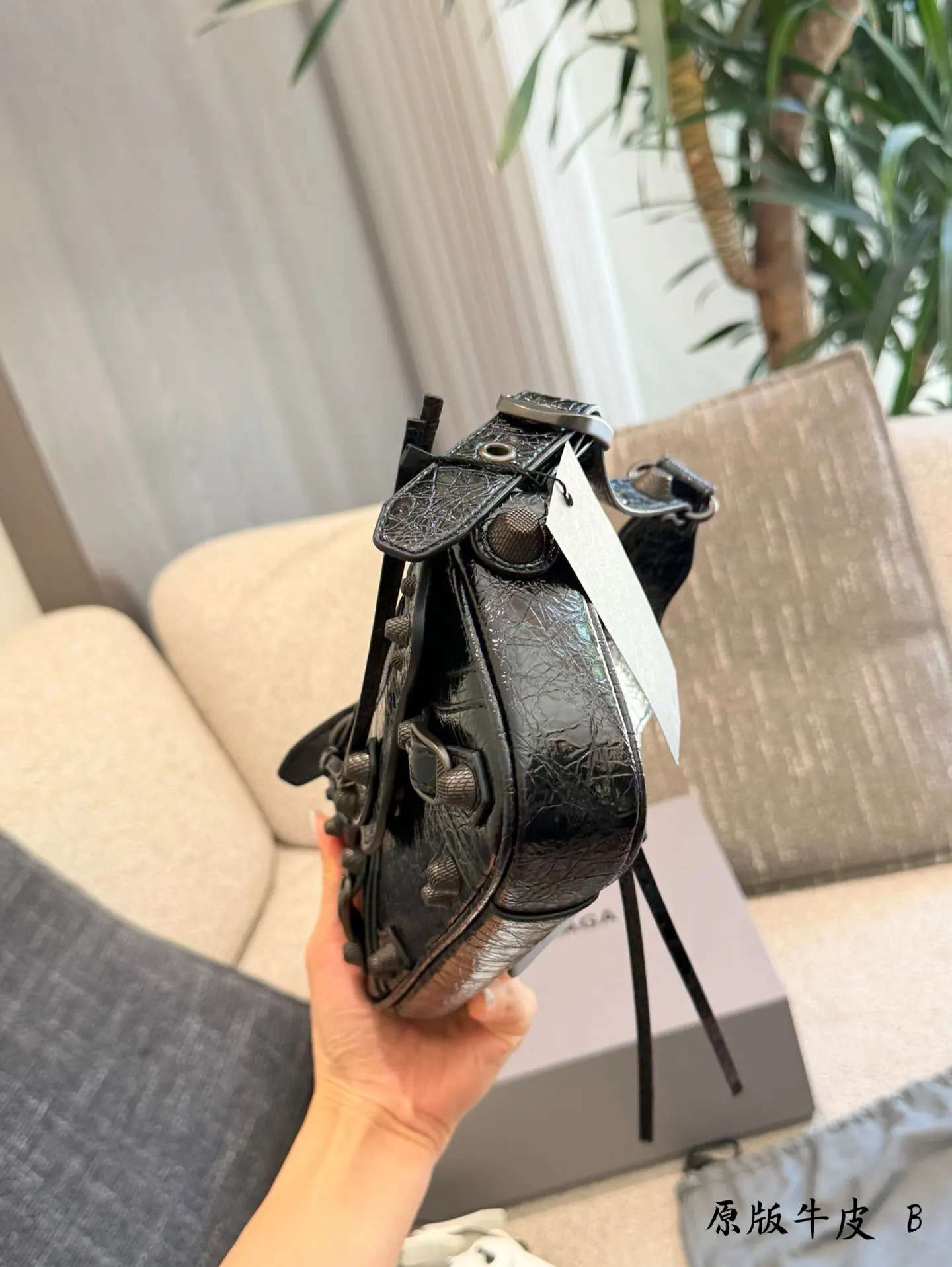 Balenciaga 黑色 皮革 收纳包 旅行收纳款