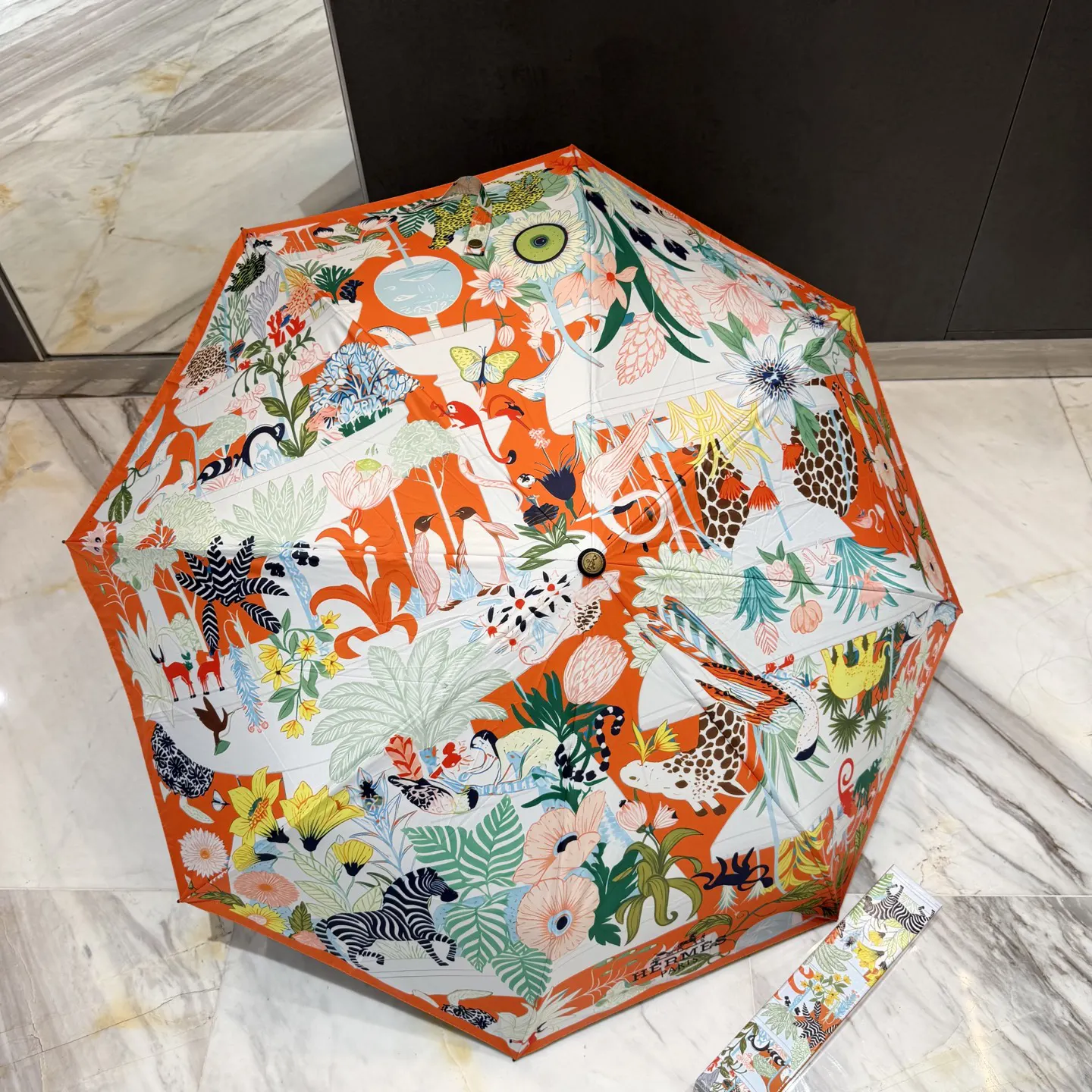 Hermès 黑色 雨伞 精致配飾