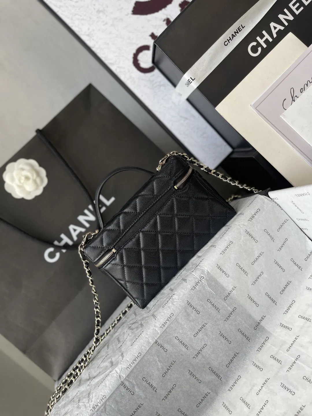 Gold Chain Bag Leather