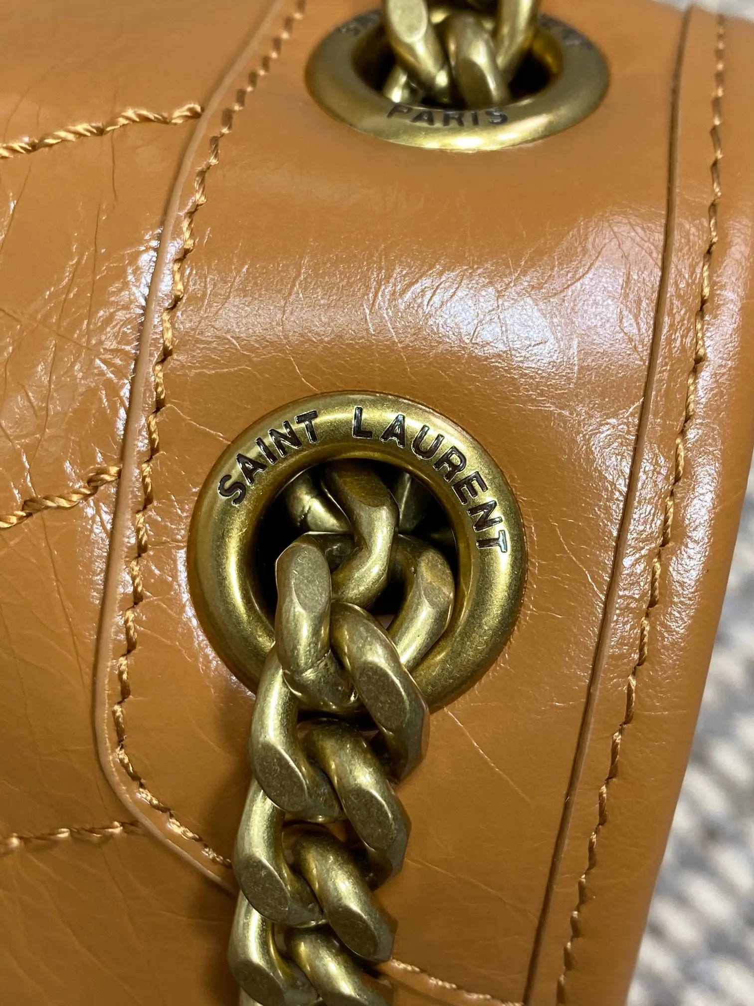 Brown Hobo Shoulder Bag Vintage