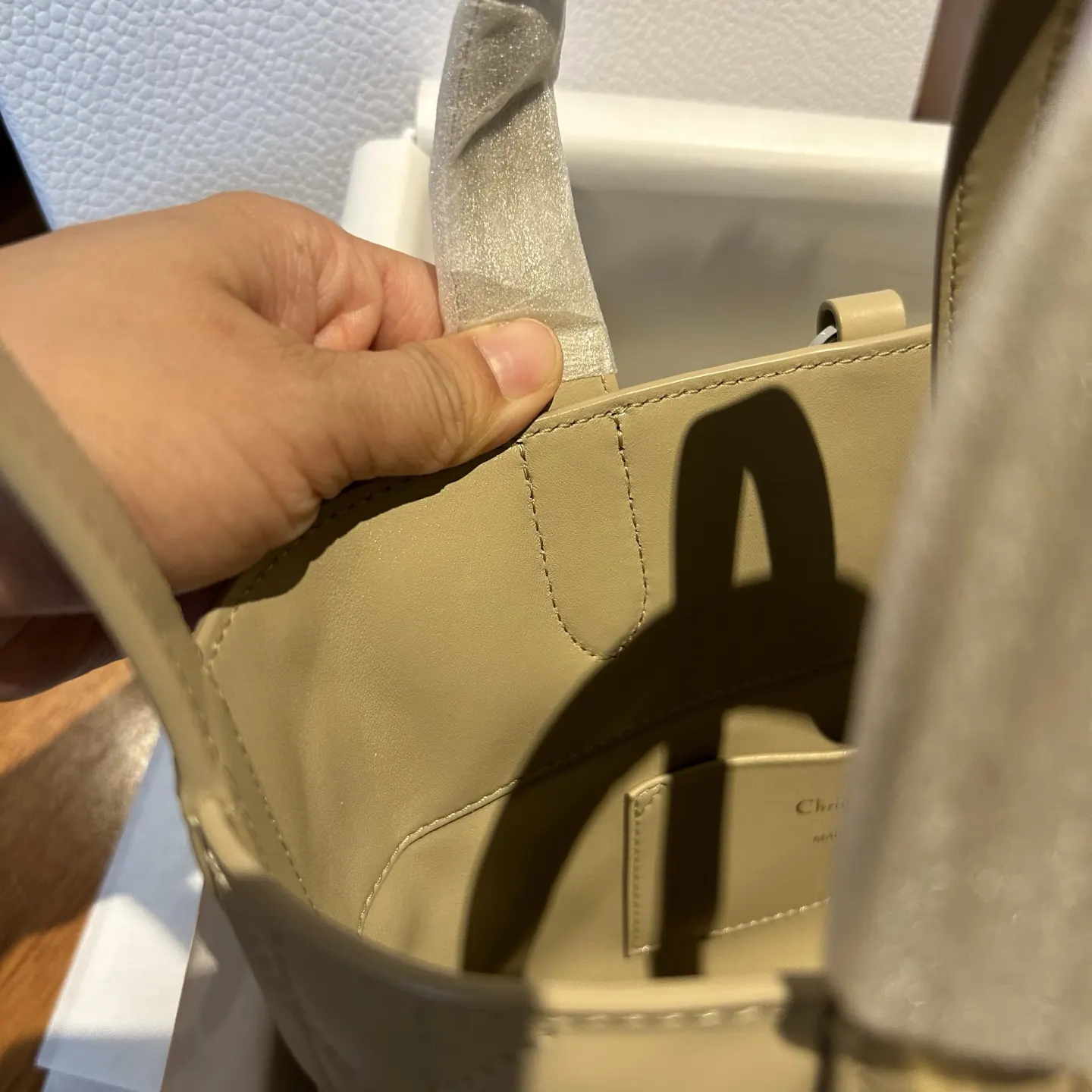 杏色 米色 牛皮 收纳包 旅行收纳款