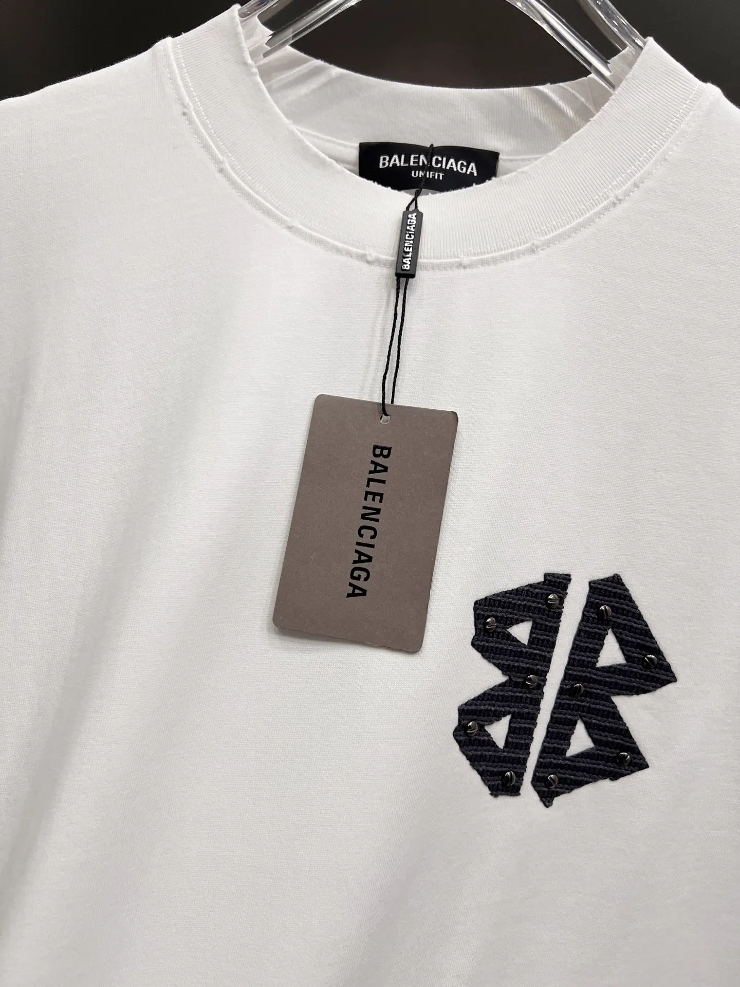 Balenciaga Black Logo Short Sleeve T-Shirt Loose