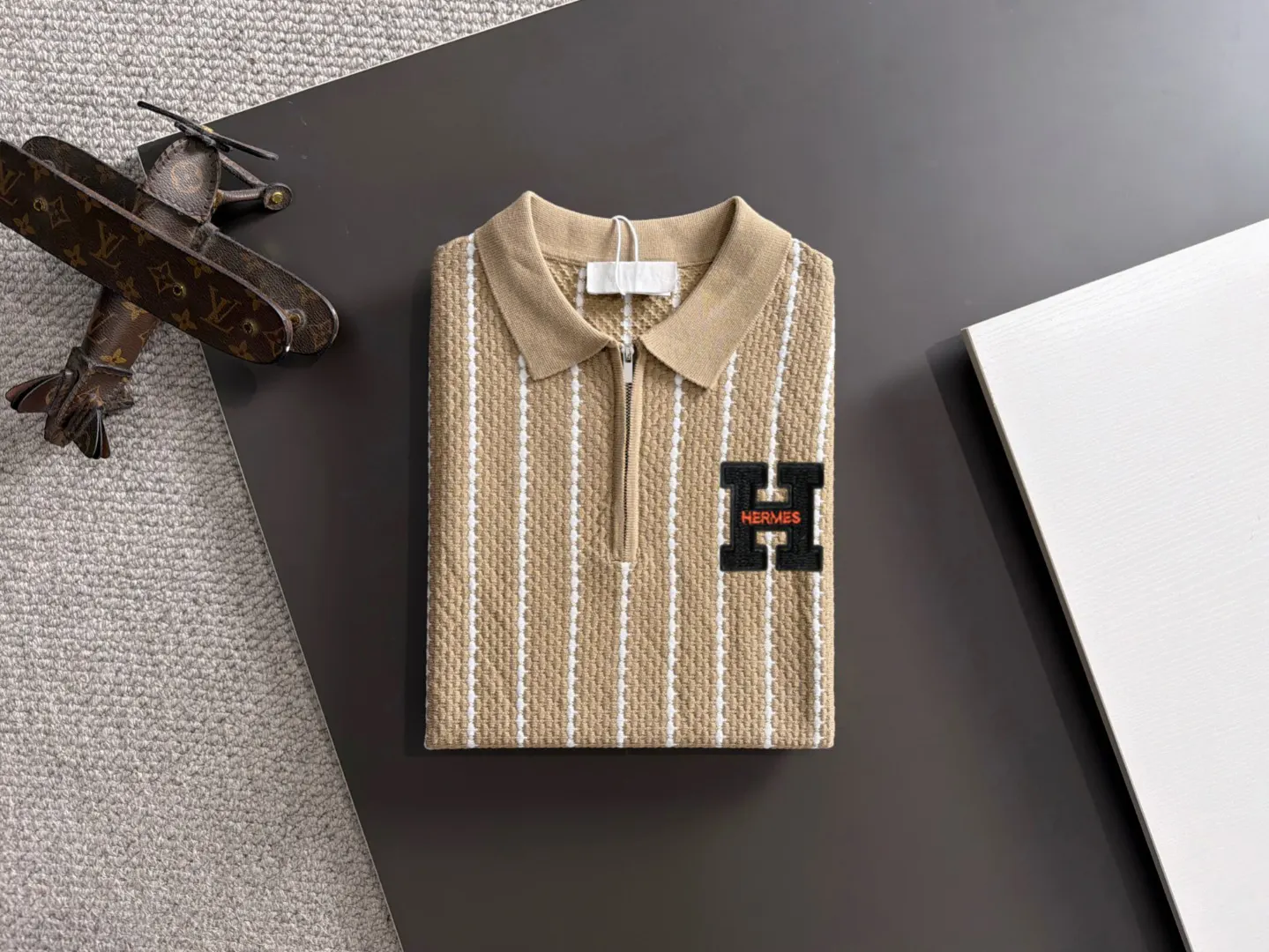 Hermès 刺绣 纯棉 Polo衫
