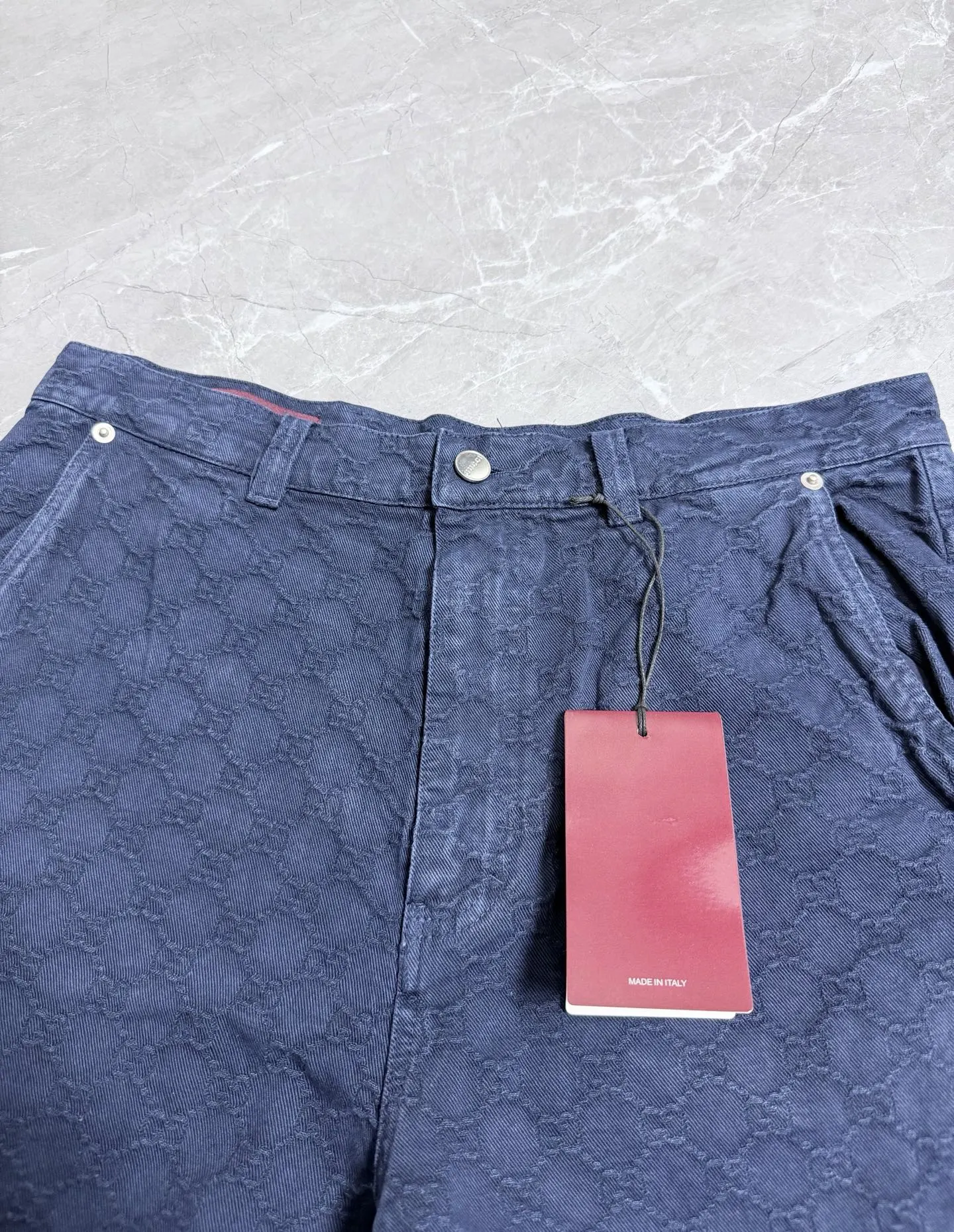 Gucci 蓝色 牛仔 短裤