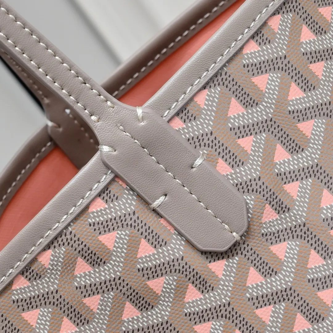 Goyard 藍色 粉色 帆布 腋下包 復古腋下背款