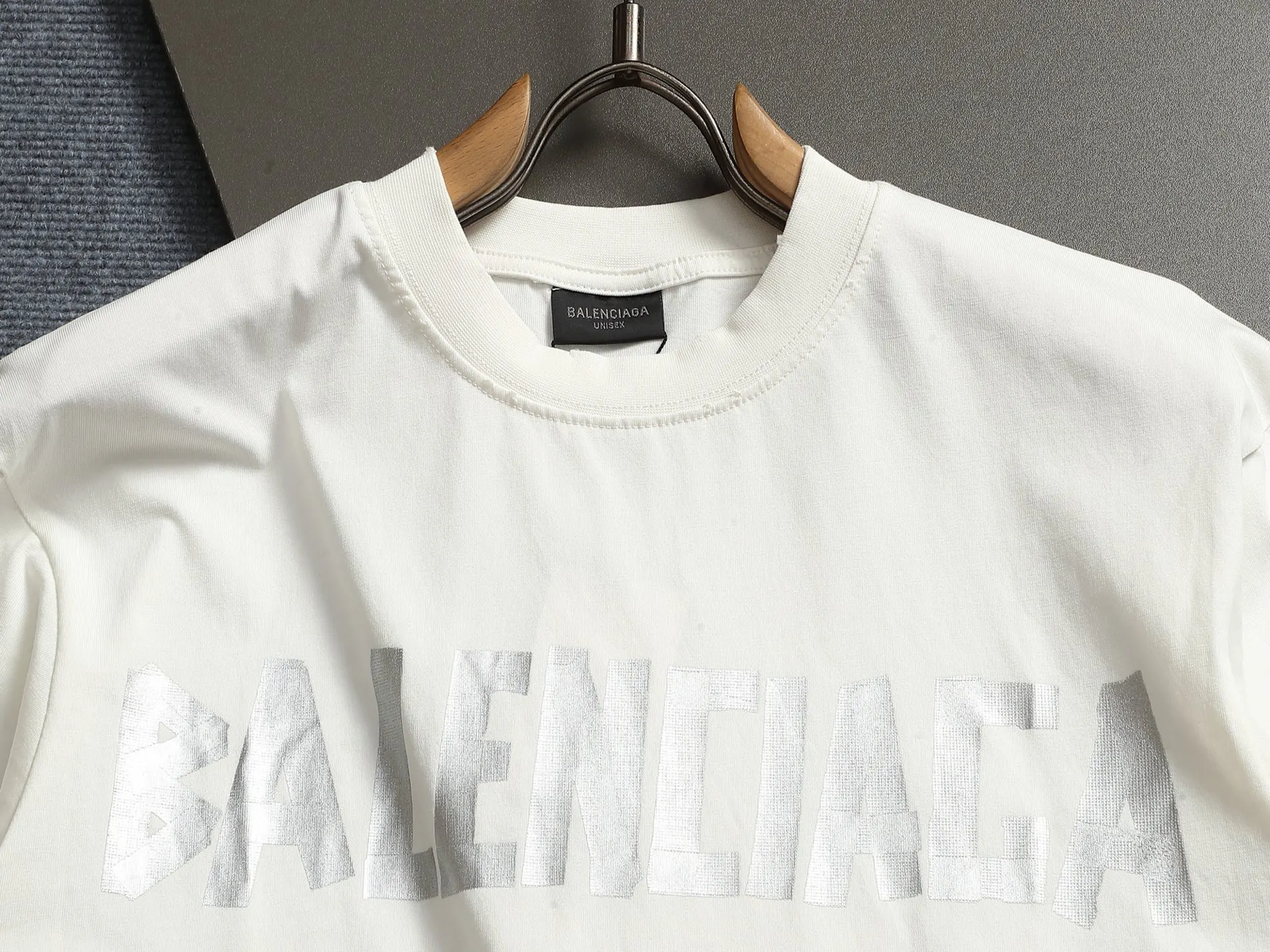 Balenciaga Black Logo Short Sleeve T-Shirt Street