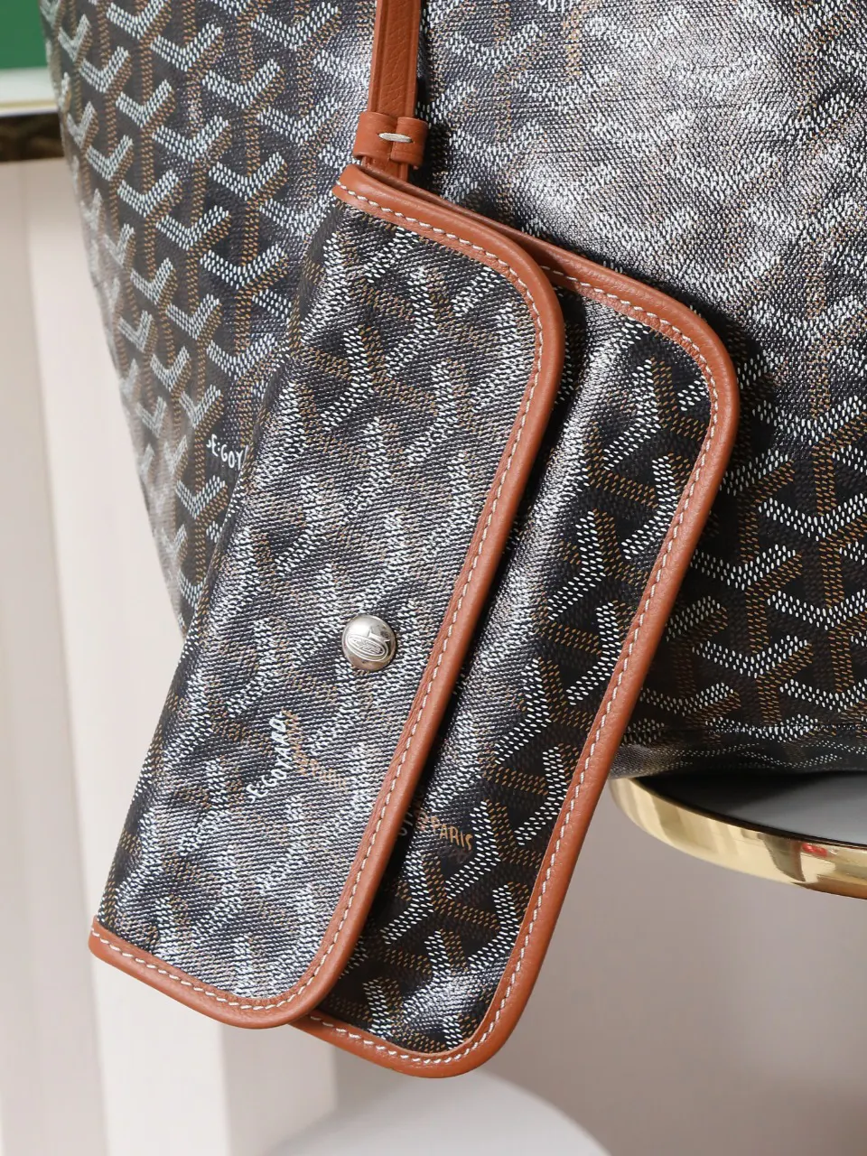 Goyard 帆布 腋下包 復古腋下背款