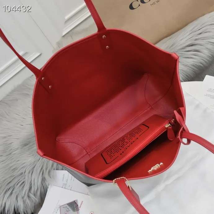 Coach 厂价 双面子母双用购物袋购物包 托特包 大容量托特款