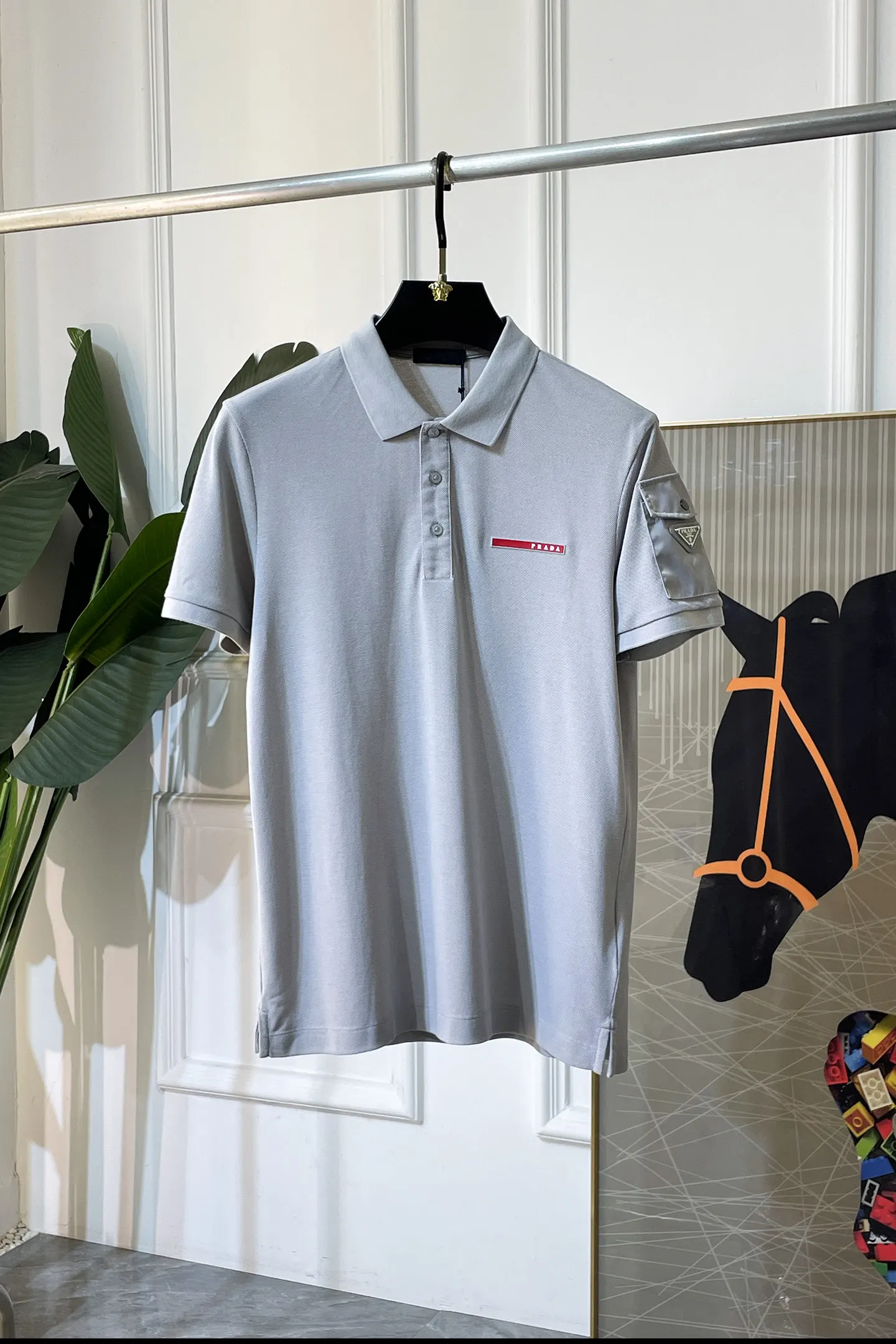 Prada 棉质 Logo Polo衫