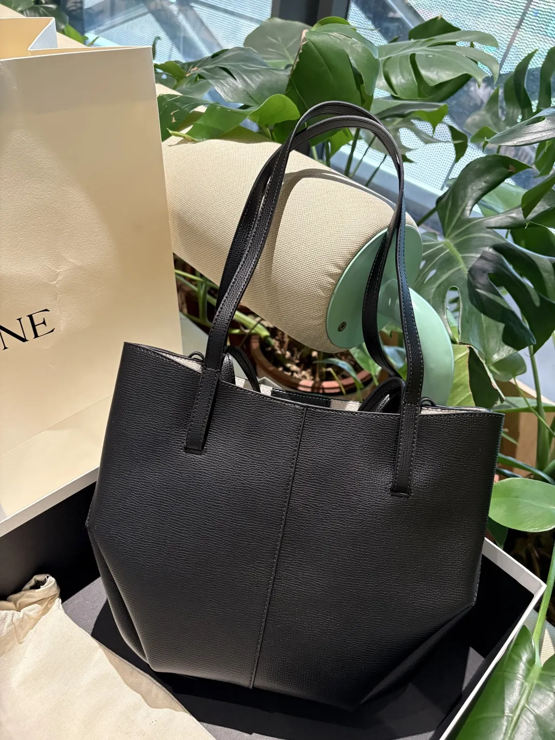 皮革 高 POLENE｜波灵恩 Cyme 托特包 以波 大容量托特款