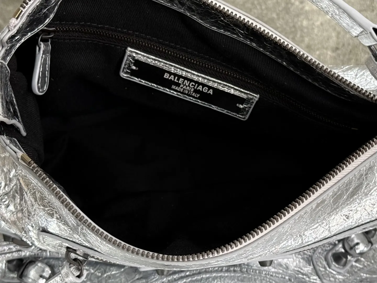 Balenciaga Silver Crossbody Bag