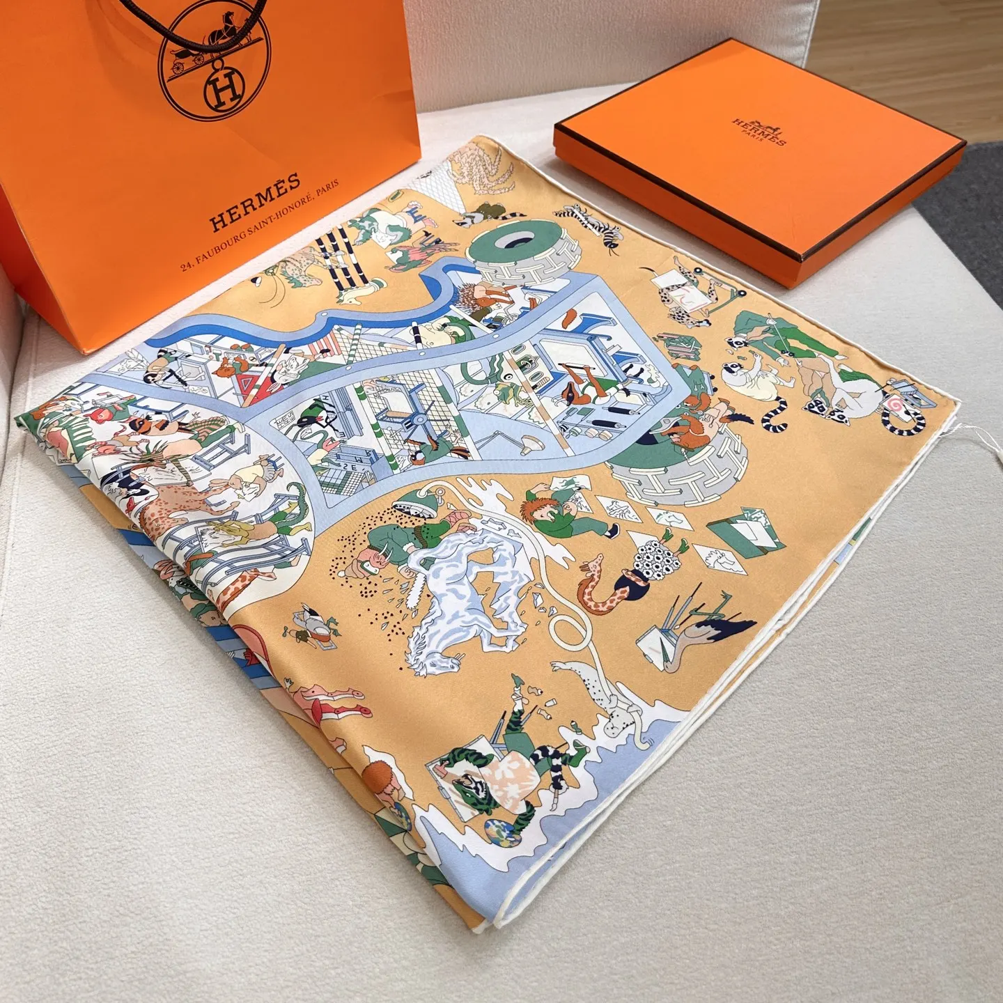 Hermès 丝巾 精致配饰