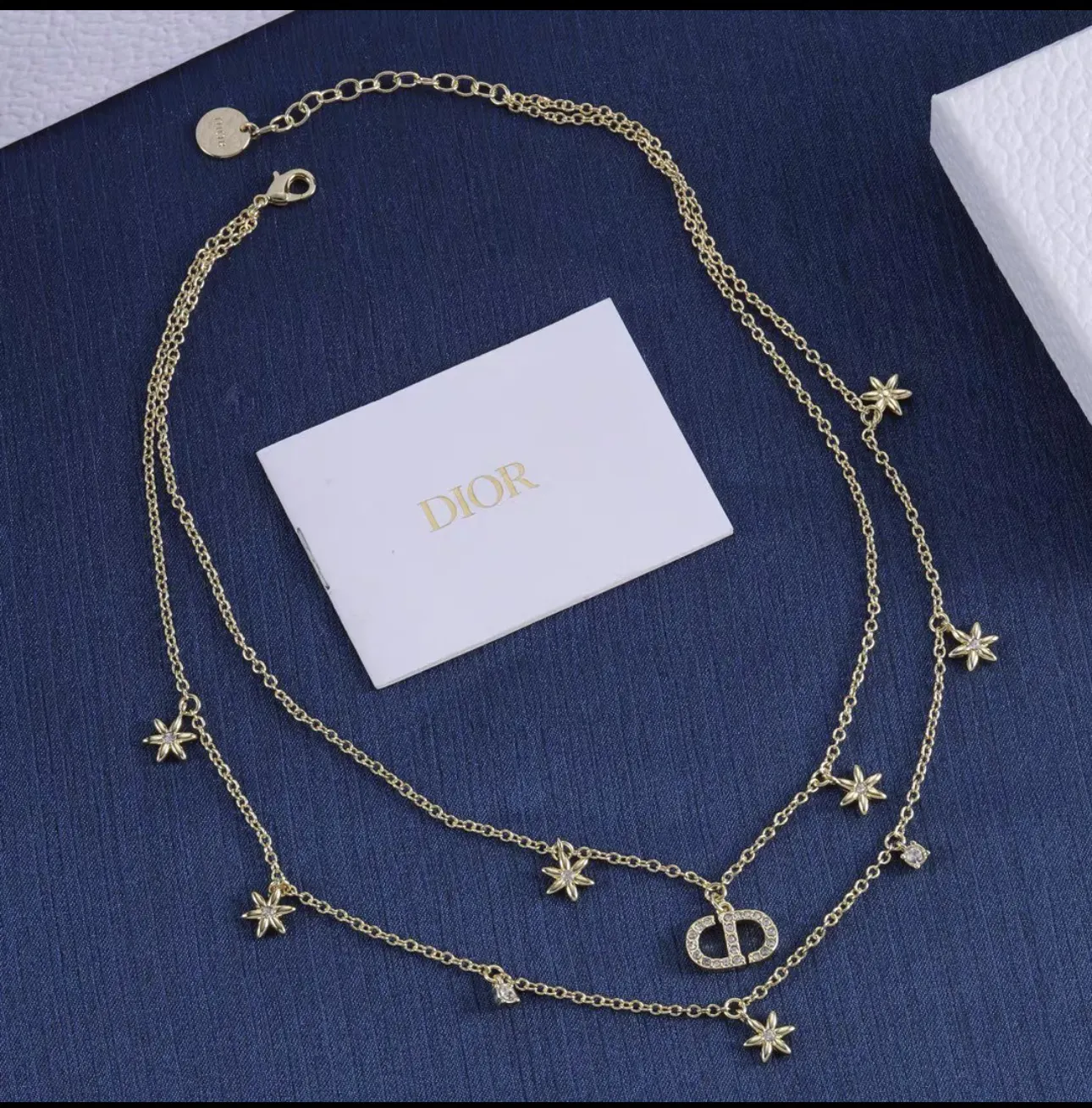 Dior 星月吊坠项链 蓝盒款