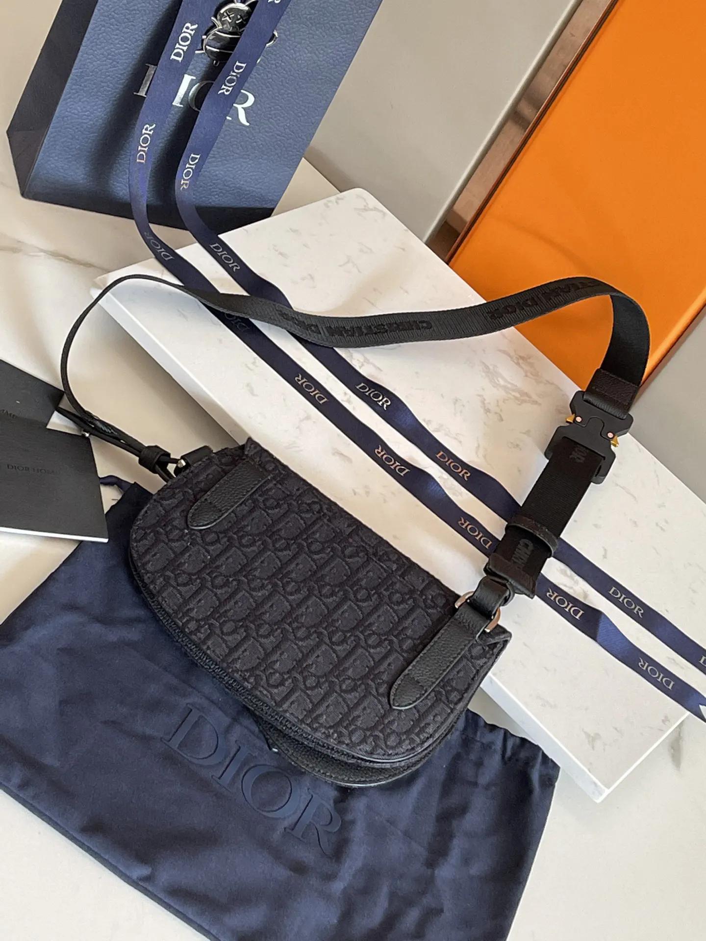 Dior Saddle Black Crossbody Bag Image 4 Dior Saddle Black Crossbody Bag Image 4