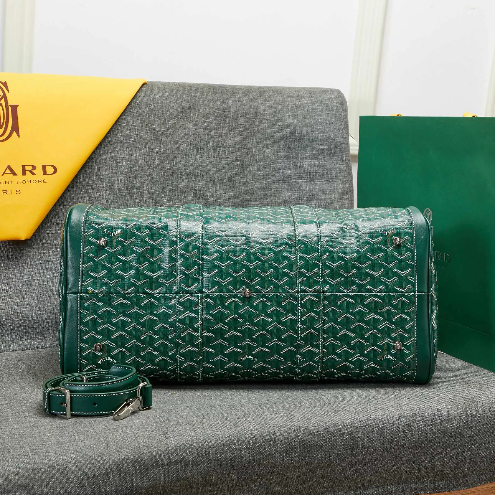 Goyard 吴亦凡同款包男女同款口袋GY戈雅旅行袋手提單肩短 大容量旅行款