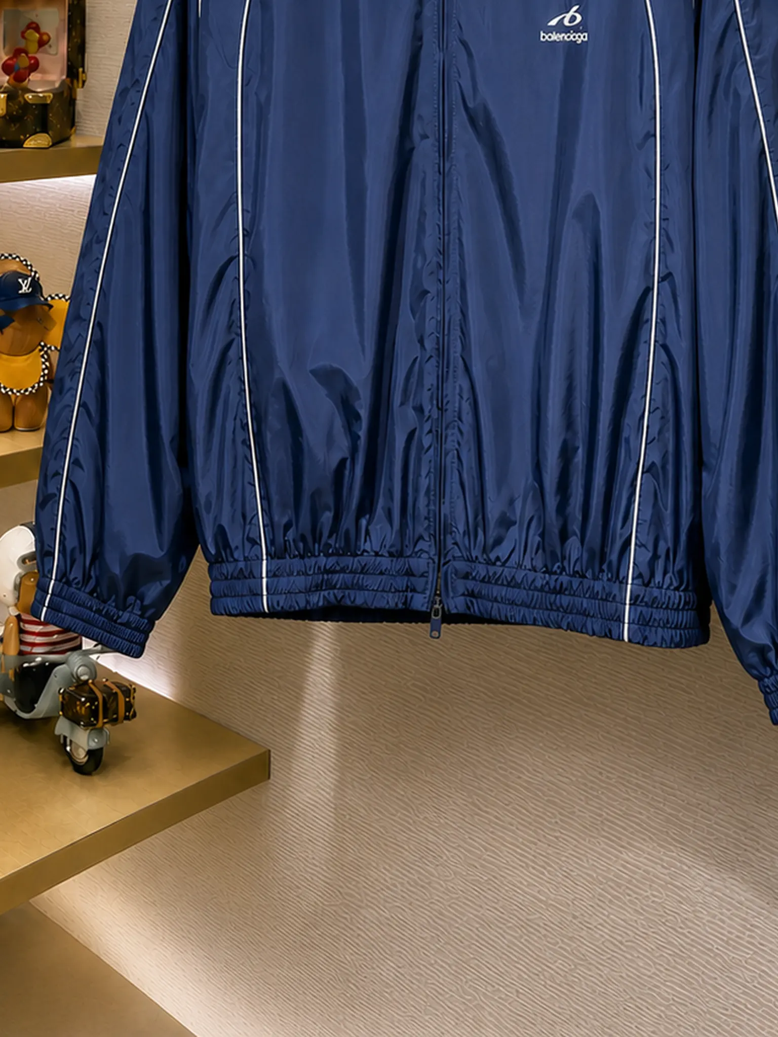 Balenciaga Blue Nylon Sport Jacket