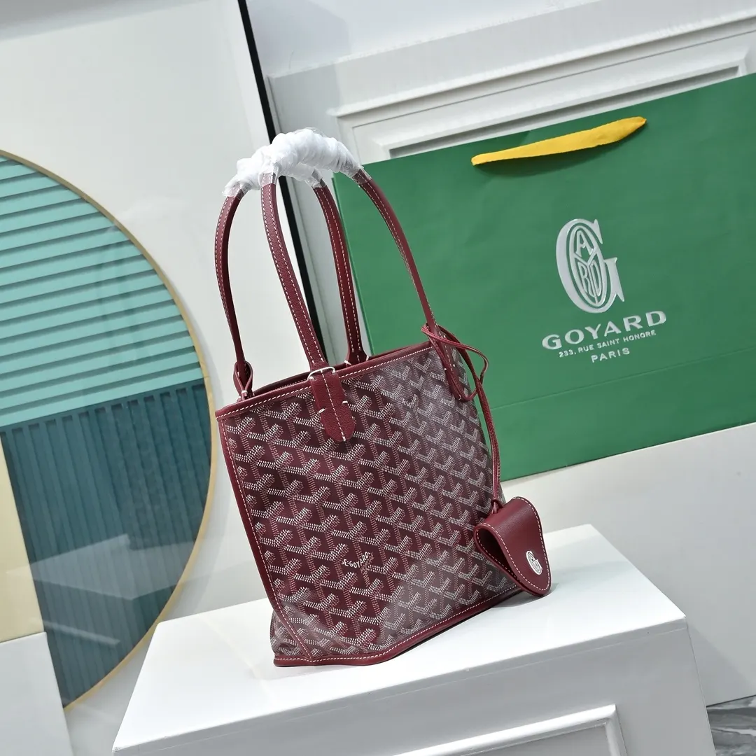 Goyard 牛皮 高 戈雅双面mini 王菲同款购物袋 头层牛皮 托特包 大容量托特款