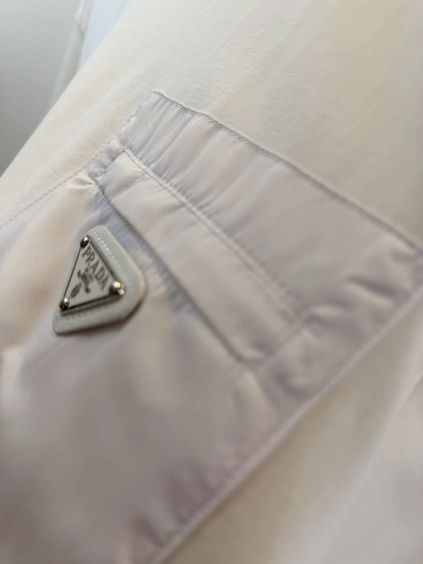 Prada T-Shirt Cotton Triangle Logo