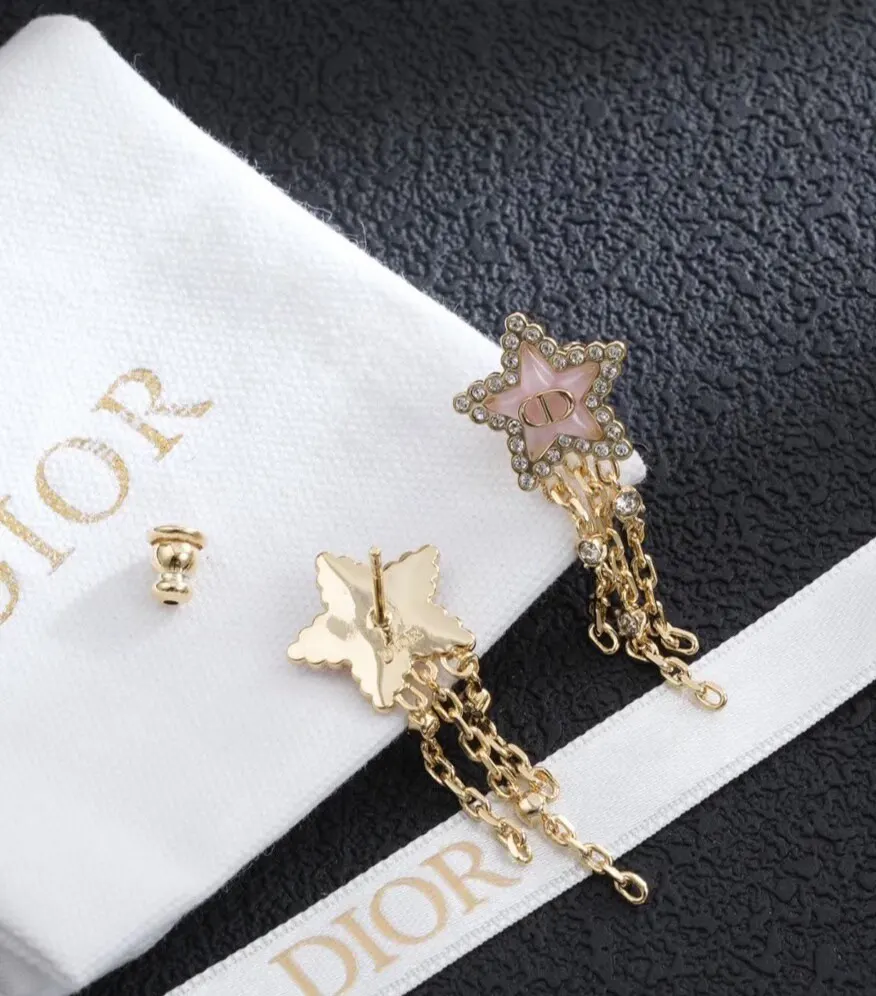 Dior Gold Star Earrings