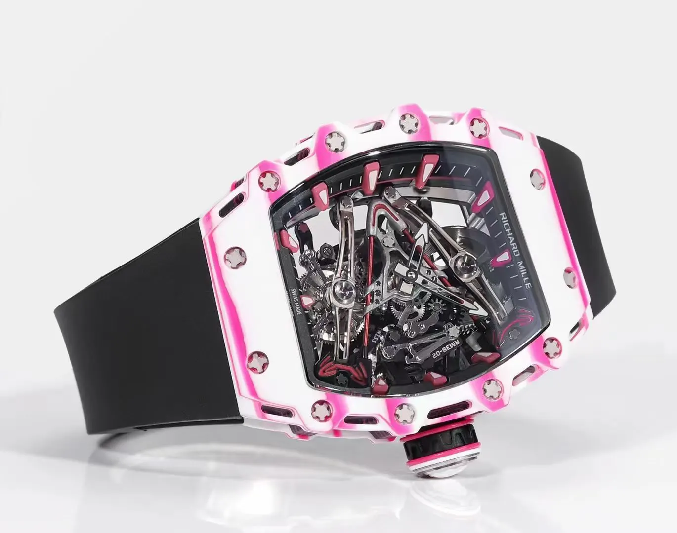 Richard Mille 白色 紅色 手錶 經典腕表款