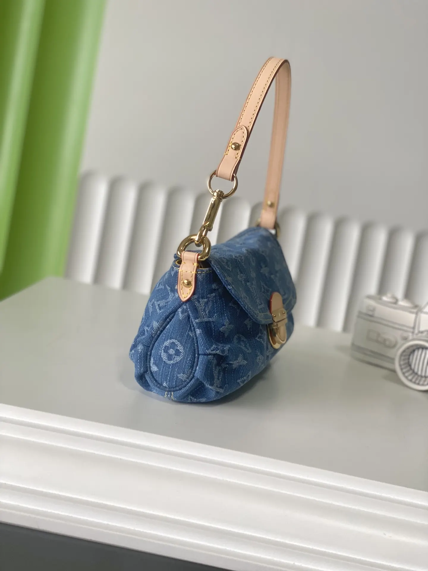 Blue Top Handle Bag Lightweight