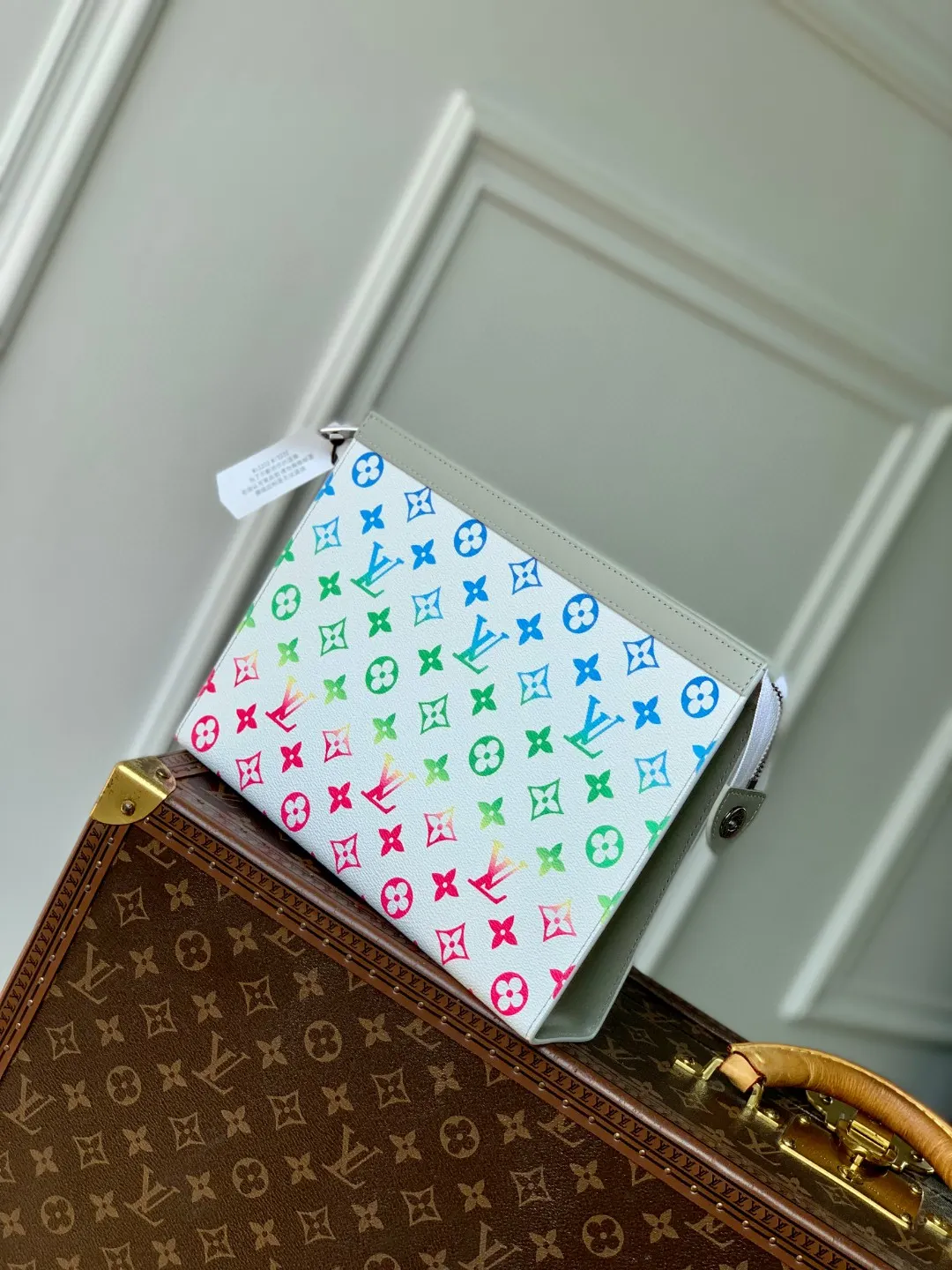 帆布 白花 MoEclie帆布裁 收納包 旅行收納款