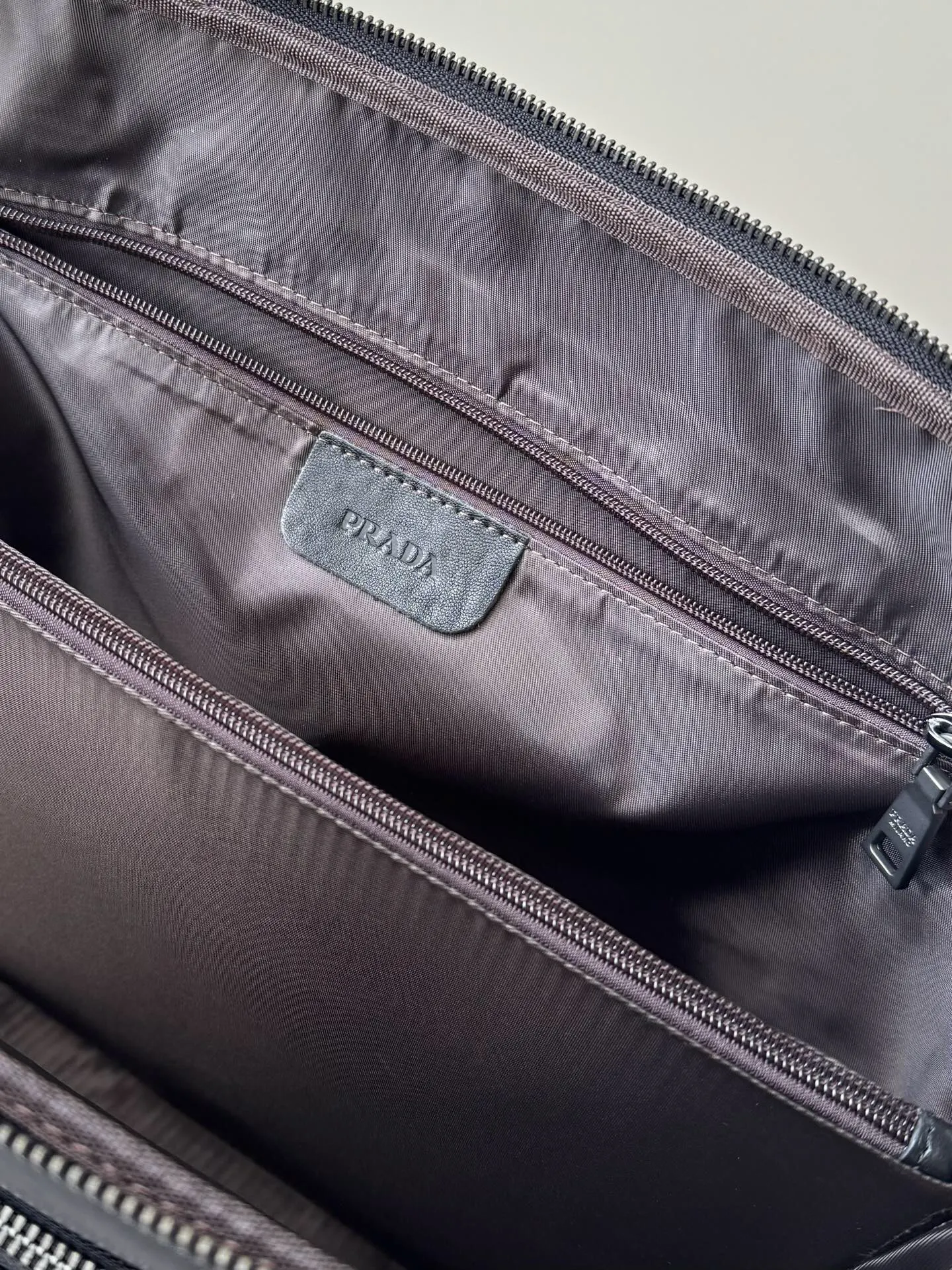 Prada 黑色 牛皮 Logo 公文包 商務通勤