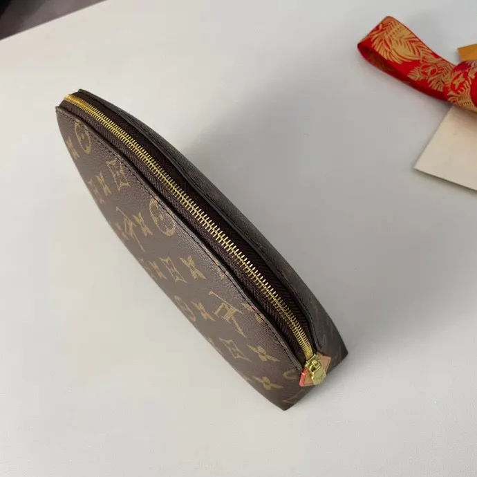 金色 帆布 化妆包 便携收纳款