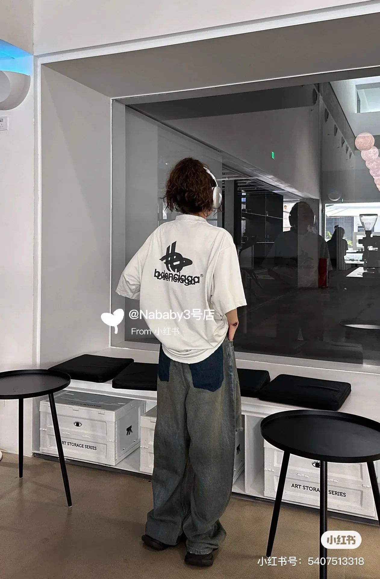 Balenciaga 白色 纯棉 Logo 短袖T恤