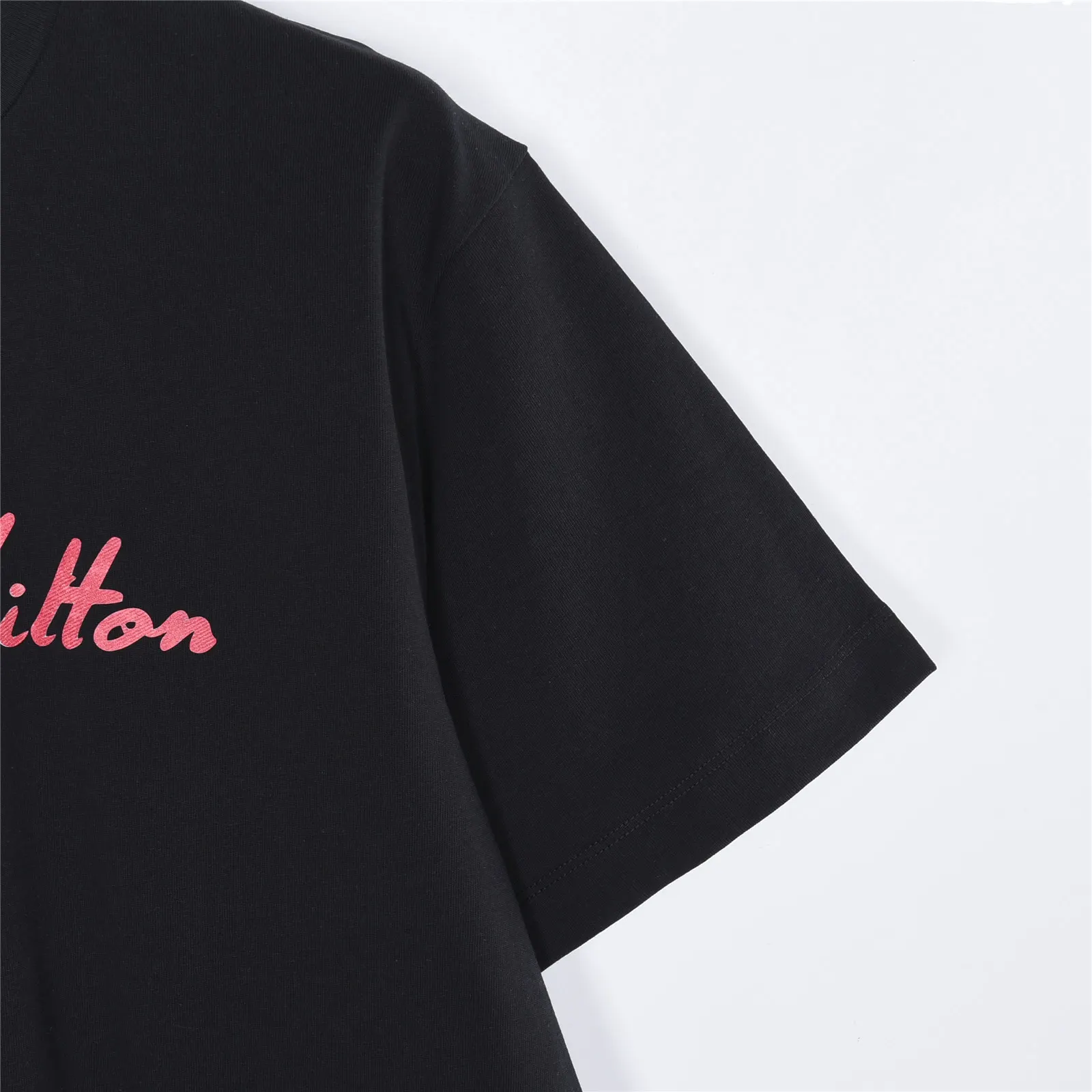 Louis Vuitton 粉色 字母 水洗 短袖T恤
