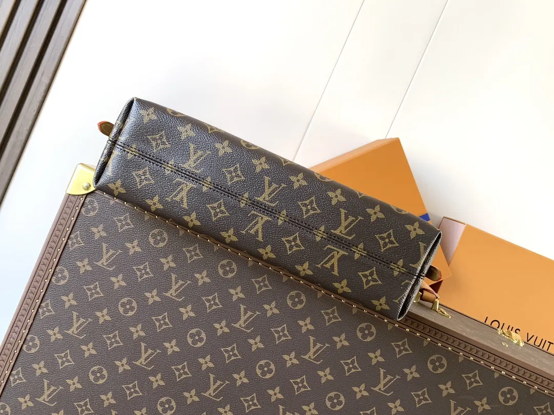 CarryAll 老花 金色 牛皮 手拿包 精致手拿款