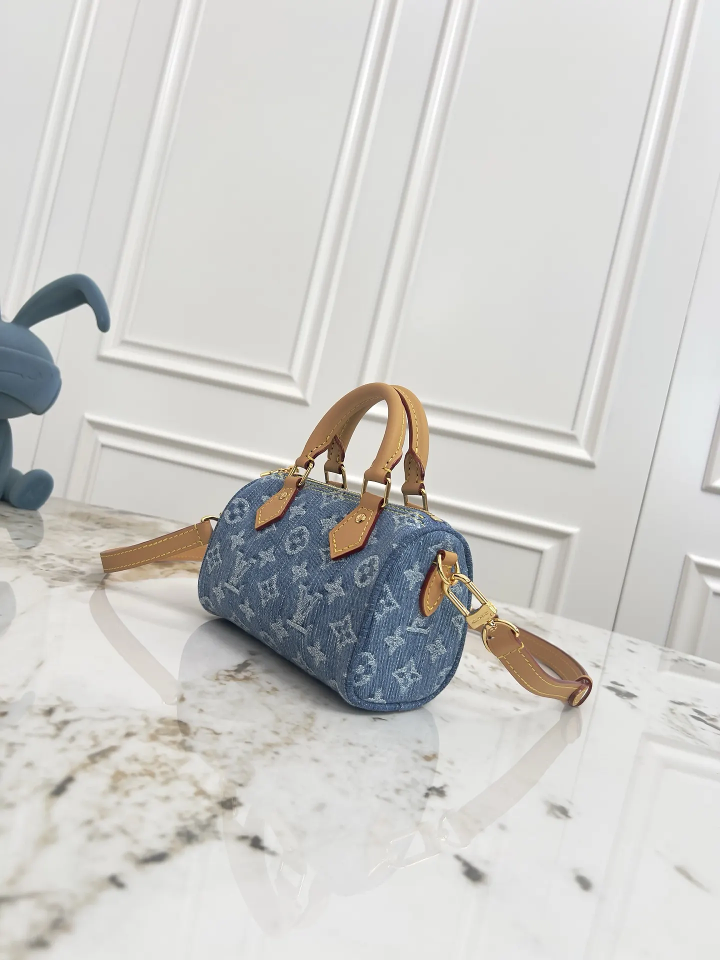 Louis Vuitton M81213 牛仔蓝 老花 手提包 实拍款01